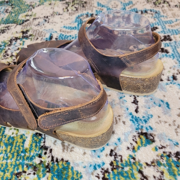 Bio Nature Leather Sling Back Mary Janes Closed Toe Shoe, Size US 9/EU 40 - Picture 5 of 7